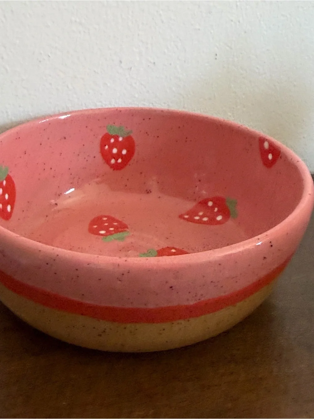 Muddy Mood Handmade Strawberry Ceramic Bowl